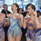 The Rockettes attend the launch of the new Rockettes cupcake design at a Magnolia Bakery in NYC in 2014.